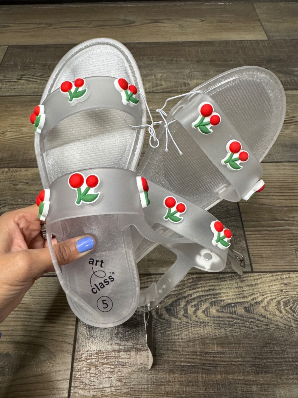 Cherry Jelly Sandals
